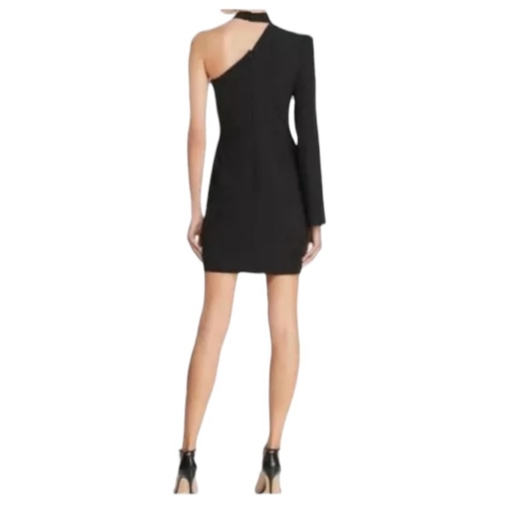 Bardot NWT Black One-Shoulder Asymmetrical Dress in Sz 10 - Picture 2 of 14